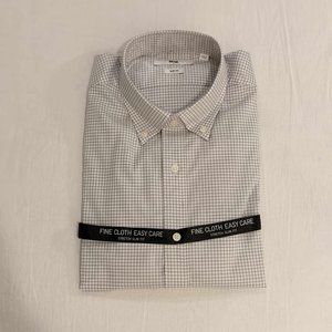 Uniqlo Fine Cloth Easy Care Stretch Slim Fit Shirt NWT